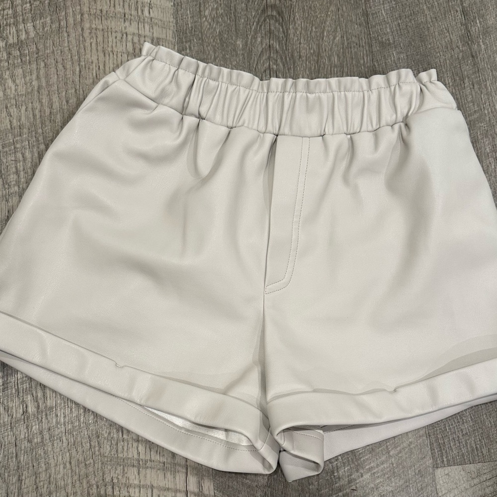 synthetic leather shorts too comfortable
